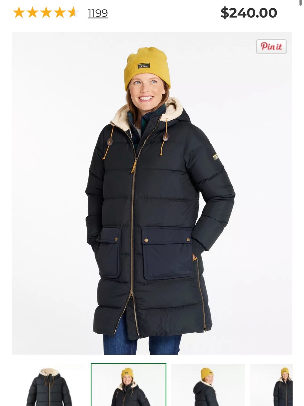 L.L. Bean Women's Mountain Classic Down
Coat, Sherpa-Lined